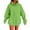 342#Green, variant on Trendy Plain Oversized Fleece Hooded Sweatshirts For Women Long Sleeve Relax Fit Cute Preppy Casual Fall Winter Daily Outfit Tops With Pockets Khaki 2XL
