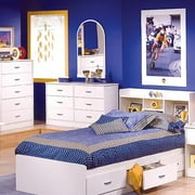 South Shore Contemporary Double Dresser, White