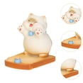 thumbnail image 4 of Milaget Support de Cellulaire Animal Mignon en Résine pour Bureau Décoration Maison Forme de Chat Blanc, 4 of 9