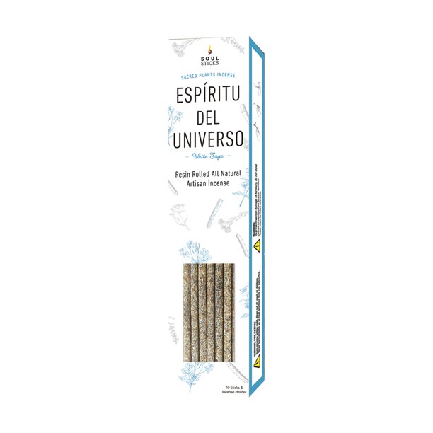 White Sage Espiritu del Universo 10 Pack Hand Resin Rolled All