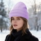 thumbnail image 4 of Gorro protector de punto acrílico para mujer | Gorro para control de encrespamiento para el cabello forrado de satén | Sombrero elástico elástico cálido para invierno | Pack de 1 | Poliéster, 4 of 5