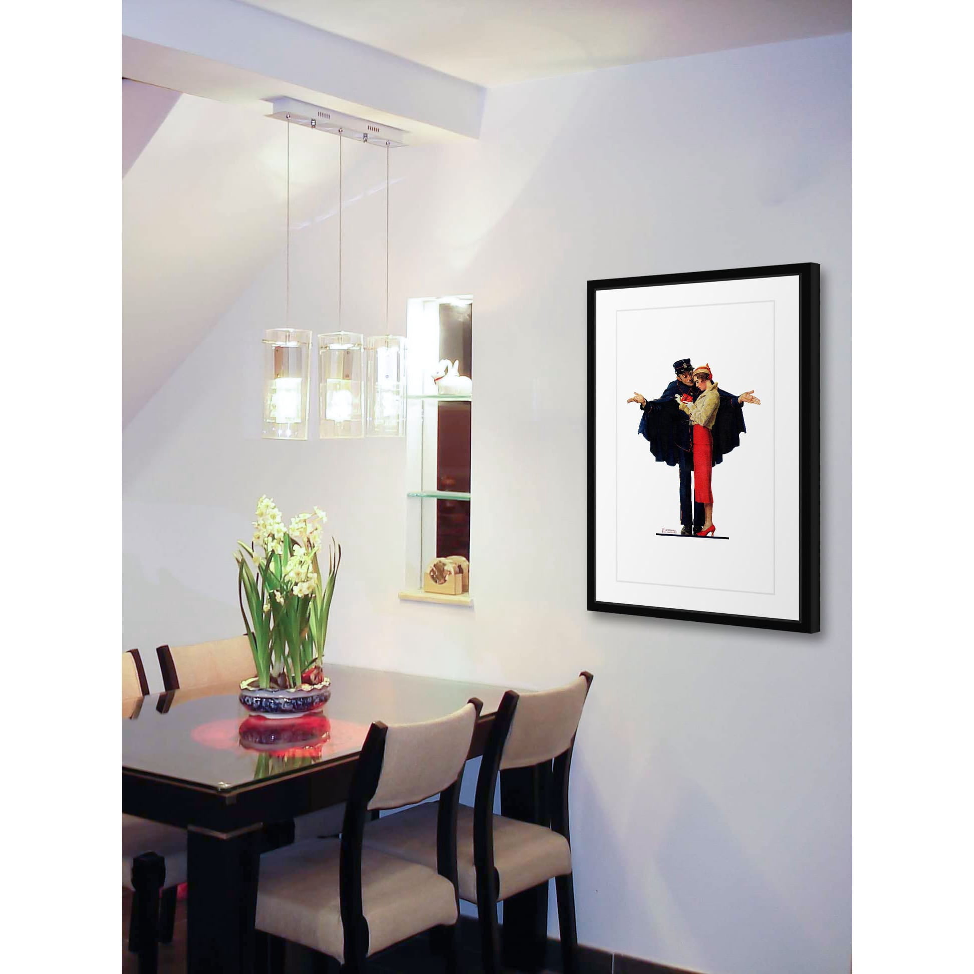 Marmont Hill "Lost in Paris" by Norman Rockwell Framed Art Print