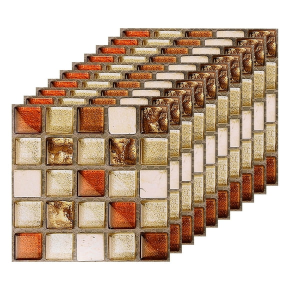 Pegatinas para Azulejos Unique Bargains 25 Hojas 3.94'x3.94' Retro Amarillo