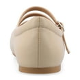 thumbnail image 3 of Journee Womens Darlin Multi Strap Square Toe Dress Flats, Widths Available, 3 of 9