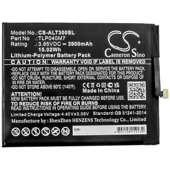 3900mAh TLP040M7 Battery for Alcatel OT-9032T 3T