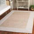 thumbnail image 2 of SAFAVIEH Pine Martha Solid Wool Area Rug, Dark Beige/Ivory, 6' x 6' Square, 2 of 10