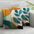 thumbnail image 3 of Nawypu  Boho Abstract Pillow Covers Mid Century Modern Throw Pillow Covers Geometric Leaf Sun Bohemian Pillow Cases Cushion Covers for Couch Bed Sofa Bedroom, 3 of 5