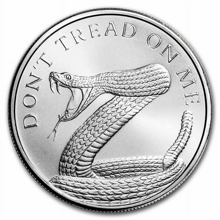 1 oz Silver Shield Round - Don't Tread On Me Snake (Random Year)