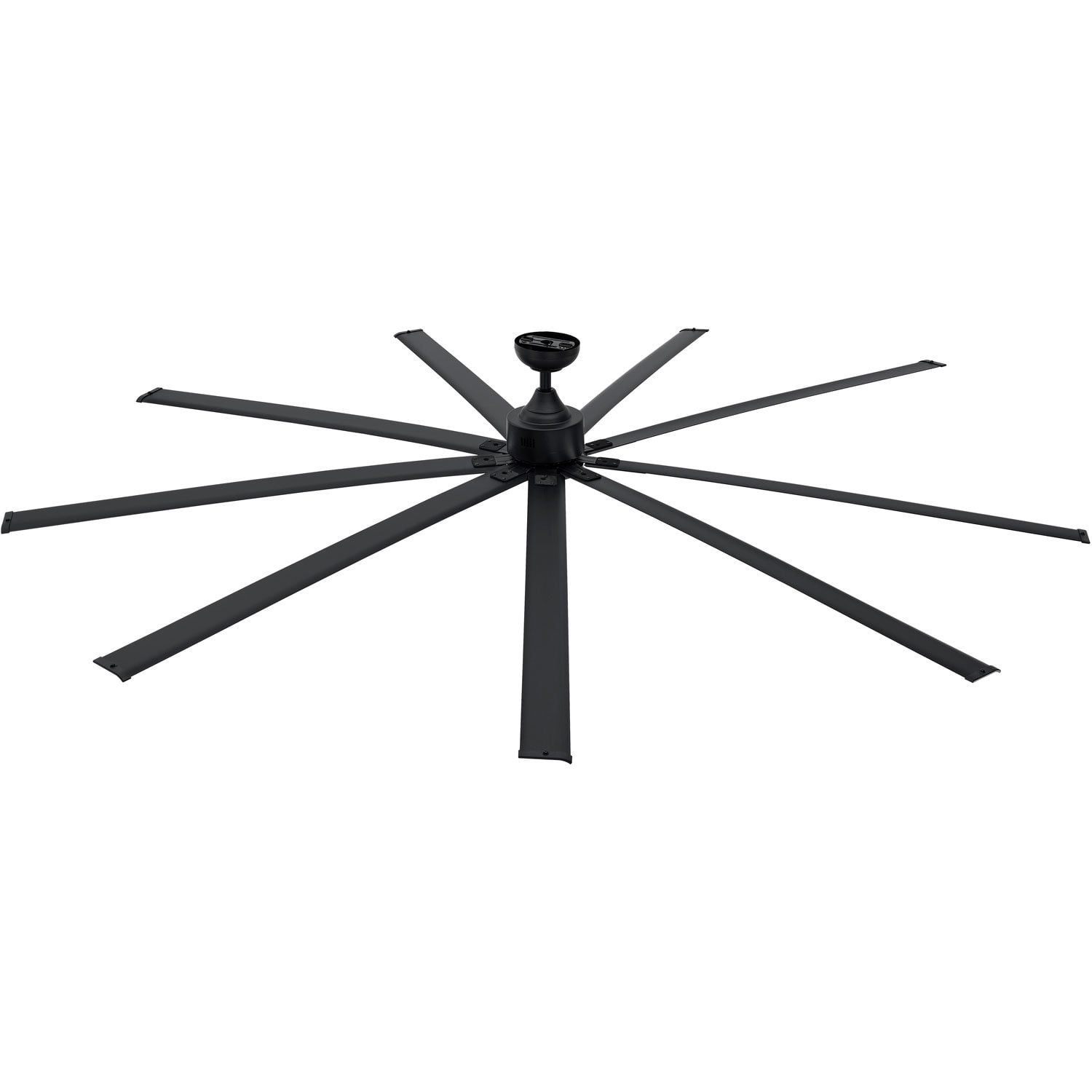 Global Industrial 96"" Industrial Ceiling Fan DC Motor 6 Speed 10500 CFM Black