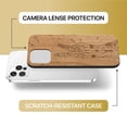thumbnail image 6 of Case Yard Wooden Case Outside Soft TPU Silicone, Slim Fit Shockproof Wood Protective Phone Cover for Girls Boys Men and Women, Supports Wireless Charging Victory Design case for iPhone-12-Pro-Max, 6 of 7