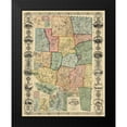thumbnail image 2 of Woodford 12x14 Black Modern Framed Museum Art Print Titled - Windham Connecticut Landowner - Woodford 1855, 2 of 5