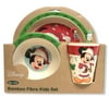 Disney Baby Bamboo Fibre Kids 5 Pc Dinner Kids Set Mickey Santa Claus