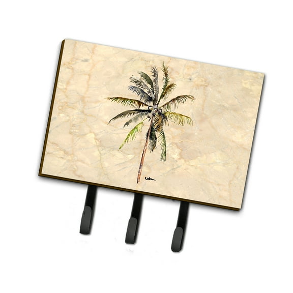 Carolines Treasures 8482TH68 Palm Tree Leash or Key Holder Triple Hook multicolor