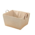 thumbnail image 6 of Bxaolu Large Laundry Basket, Laundry Hamper, Sisal&nbsp;Rope Storage Hamper for Bedroom, Nursery & Bathroom – Toy Storage Organizer, 20" x 15" x 15", Khaki, 6 of 6