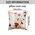 thumbnail image 6 of Unique Bargains 2 Pcs Floral Decoration Throw Pillow Cover Flower-1 18" x 18", 6 of 6