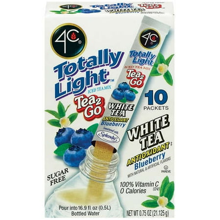 4C: Tl Tea2Go White Tea Antioxidant W/Blueberry Itm Stix, 10 ct
