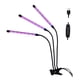 thumbnail image 5 of Lámpara para plantas, luz para plantas, apagado automático, temporización de 3, 9 y 12 horas, 3 modos, 9 niveles de intensidad LED regulables 3 tubos, 5 of 9