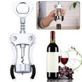 thumbnail image 5 of Wine Bottle Opener Multi-Functional Stainless Steel Beer Sturdy Wine Opener Manual Wing Corkscrew, 5 of 9