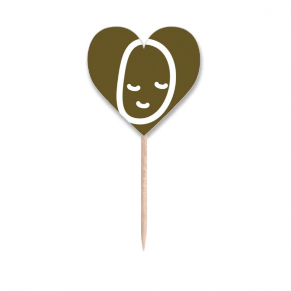 Vegetable Expression Happy Potato Body Toothpick Flags Heart Lable Cupcake Picks