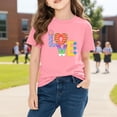 thumbnail image 5 of Bnwani Girls Shirts Comfortable Breathable Shirts for Boys Printed Tee Pink Sizes 3-9, 5 of 9