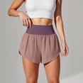 thumbnail image 6 of vigerkar Women's Athletic Running Shorts High Waisted with Pockets, Workout Dolphin Gym Yoga Biker Shorts (Khaki, L), 6 of 7