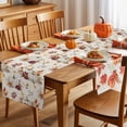 thumbnail image 5 of Table Runner Dresser Scarves 120 Inch Long,Farmhouse Maple Leaf Pumpkin Linen Dining Table Runners Thanksgiving Fall Plant Linen Tabletop Scarf for Wedding Holiday Party Kitchen, 5 of 9