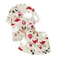 thumbnail image 4 of WEAIXIMIUNG Children's Christmas Print Short Sleeve Shorts Cardigan Children's Pyjamas Two Sets 2-3 Years, 4 of 4