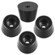 thumbnail image 5 of Uxcell 4 piezas de almohadillas de goma con arandela de metal negras 36x28x25mm, 5 of 5