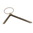 thumbnail image 2 of Abbracc Metal Purse Frame Clutch Handle Bag L Shape Kiss Clasp Lock DIY Craft Handmade Bronze Tone, 2 of 9