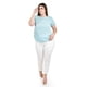 thumbnail image 5 of Blusa manga doble olan Roman Fashion Tallas Extras 013 Azul claro 38, 5 of 6