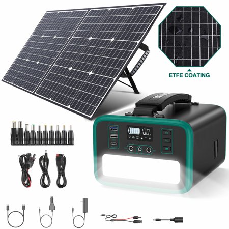 SWAREY 240Wh Power Station Solar Generator Energy Supply+100W Foldable Solar Panel