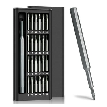 24 in 1 Premium Precision Screwdriver Set, Small Screwdriver Set with Phillips Head & Flathead, Magnetic Mini Screwdrivers Kit for Fixing Electronics, PC and Eyeglass Repairing