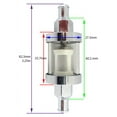 thumbnail image 4 of Inline 5/16" Fuel Filter With Line Glass fits Honda VT 600 700 750 1100 Shadow, 4 of 4