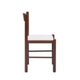 thumbnail image 5 of Linon Julian Wood Set of Two Side Dining Chairs in Walnut Brown, 5 of 15