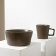 thumbnail image 3 of Stone Lain Celina Ensemble de Vaisselle en Grès 16 Pcs, Service pour 4, Brun Mat, 3 of 12
