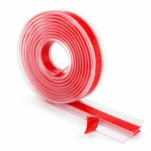 Clear Silicone Seal Strip T-Shaped for Door & Windows Gaps Weather Stripping Door Seal Strip Door Draft Stopper for Side of Door 20 Ft