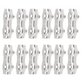 thumbnail image 3 of HURRISE Wire Rope Cable Clamp,Double Grips Cable Clamps,M3 12Pcs Stainless Steel Wire Rope Clips Double Grips Cable Clamps Fixing Wirerope Clips, 3 of 8