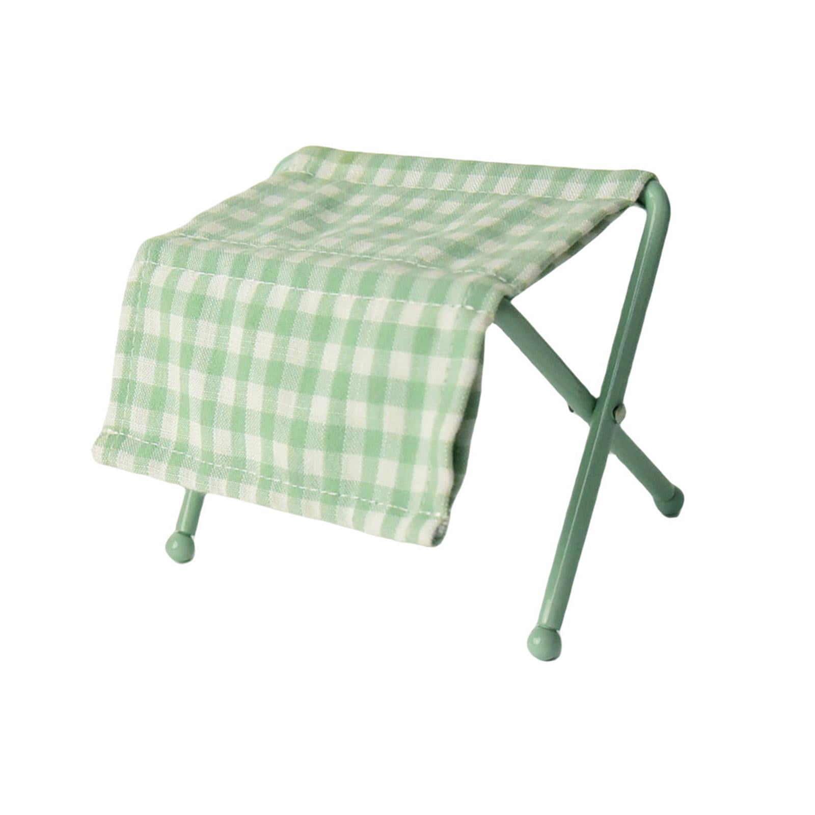 Rushawy 1/12 Miniature Changing Table Diaper Changing Station Miniature Scene Layout Green