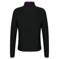 thumbnail image 2 of Fldy Kids Girls Figure Skating Jackets Athletic Jacket Sweatshirts Ice Skating Gym Training Tops Purple 6, 2 of 5