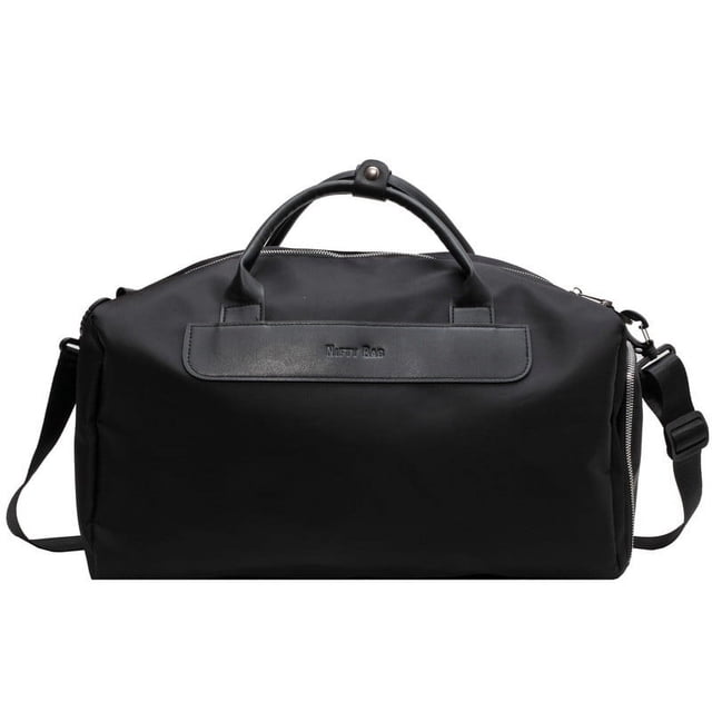 RXIRUCGD Sac de Sport Résistant à l'Eau pour Gym Voyage Weekender avec Compartiment à Chaussures Noir