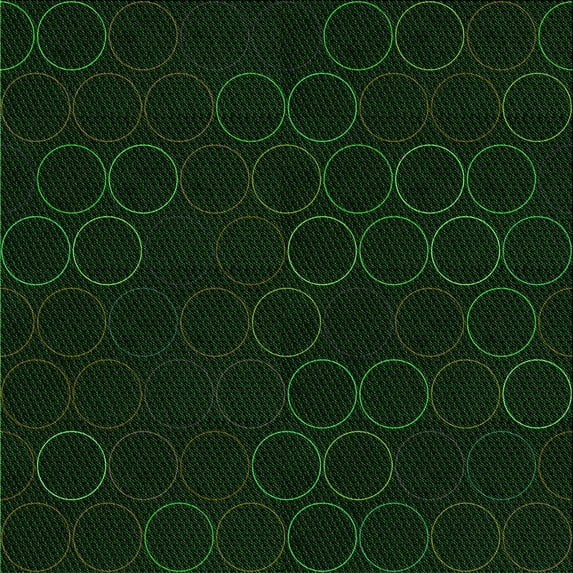 Ahgly Company Indoor Square Patterned Deep Emerald Green Area Rugs, 7' Square