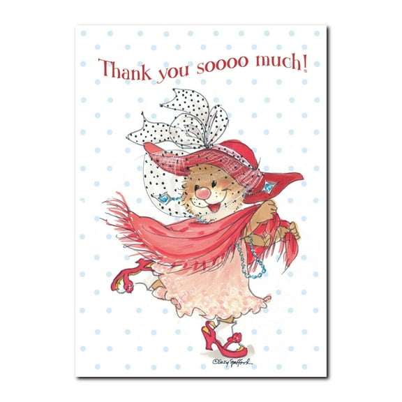 Emily Dress Up Thank You Greeting Card