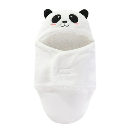 

Baby Boys Girls Cartoon Swaddle Wrap Printed Sleeping Blanket Thick Cooton Warm Hoodie Swaddle Wrap 3-6 Months