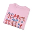 thumbnail image 2 of Coquette 4th of July Bows Comfort Colors Shirt, 2 of 4
