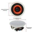 thumbnail image 4 of Recessed Ceiling Speaker Two-Way Home Speaker System for Indoor Outdoor Kitchen Bedroom Bathroom, 4 of 6