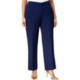 thumbnail image 2 of Pantalones casuales de Crepe Kasper Mujer Azul 16W Pantalones, 2 of 2