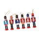 thumbnail image 5 of 6 piezas de adornos colgantes de cascanueces navideños, decoración navideña, figuras de cascanueces, muñecos de madera para tiendas y ., 5 of 9