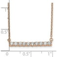 thumbnail image 3 of 14K Rose Gold Lab Grown Diamond Si1/Si2, G H I, Bar Necklace Made In India pm3738-050-rlg, 3 of 5