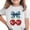 #0142-White, variant on Pounoo Unisex Tops American Flag Print Short Sleeve Lightweight Sporty Everyday Style (For Small Wearers) Gift