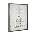 thumbnail image 5 of Stupell Industries Lick The Spoon Fun Baking Calligraphy Vintage Text Graphic Art Luster Gray Floating Framed Canvas Print Wall Art, Design by Daphne Polselli, 5 of 5